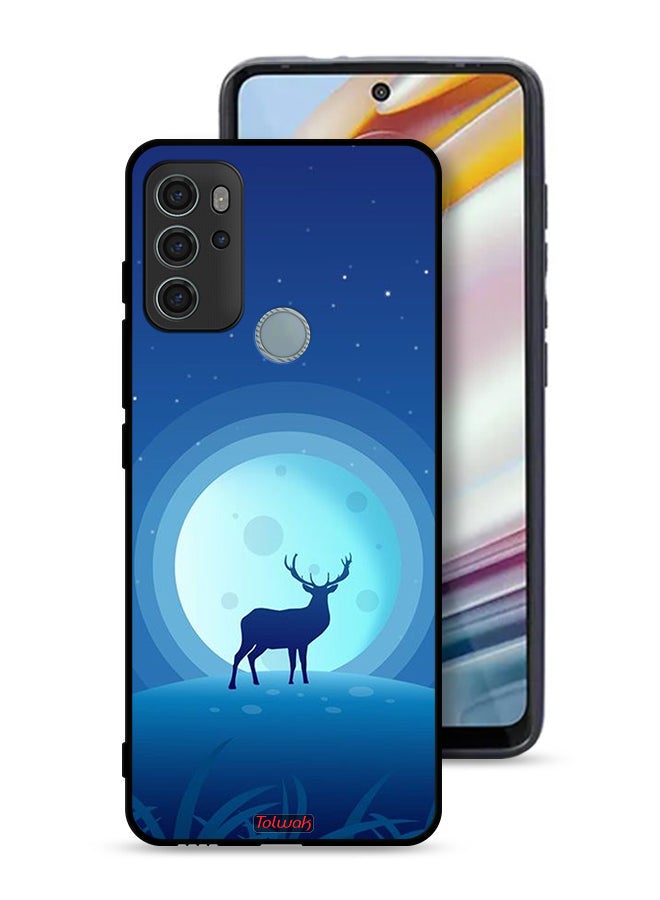 Tolwak Motorola Moto G60S Protective Case Cover Deer - Image 1