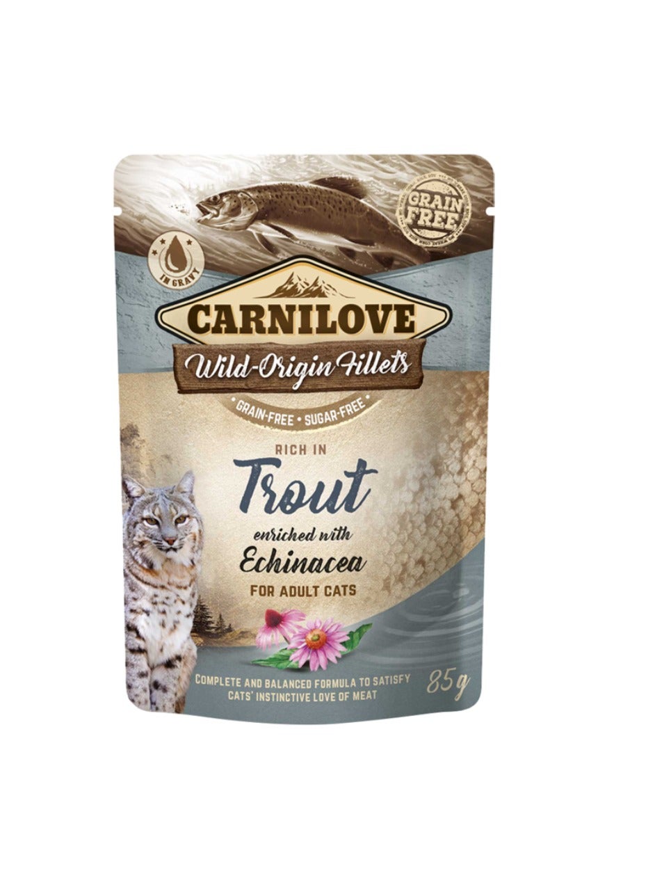 Carnilove - Trout Enriched With Echinacea For Adult Cats (Wet Food Pouches) 85g