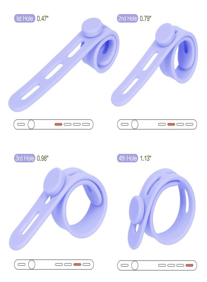 Donruby 30Pcs Silicone Cable Ties - Reusable, Washable Cable Ties with Locking Buckle Design, Adjustable Fastening Cable Strap Ties, Multi-Purpose High Elasticity Cord Organizer (6 Colors) - Image 3