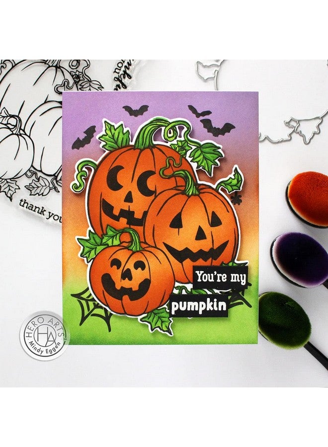 Hero Arts SA198 Color Layering Stencils, Pumpkin Bunch - Image 2