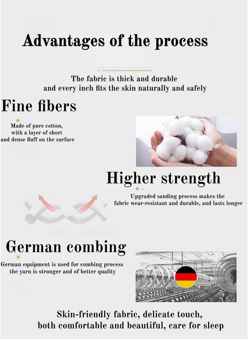 بيوتيفول مجموعة من الأسرّة ذات الأسرّة الريحية البسيطة، مجموعة من 4 مجموعات من الأسرّة الموضة، سرير واحد، لحاف واحد، وحقيبتين من أغطية الفراش، لا تحتوي على حشوات، مقاس 180CM*220CM. - Image 5