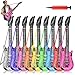 QIQU Inflatable Guitar with Strap 9 Colors 35 Inch Rock Star Guitar Set for 80s 90s Themed Carnival Party Adults Childrens Birthday Party Wedding and Photo Booth Props - Image 2