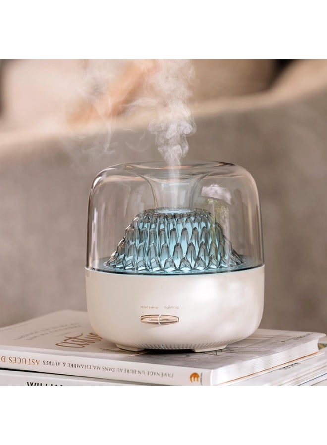 Midwest Essential Oil Diffuser,Portable Humidifier with Cool Mist, 7 Colors Night Light, and Auto Shut-Off,Perfect for Home, Office, and Yoga (White) - Image 1