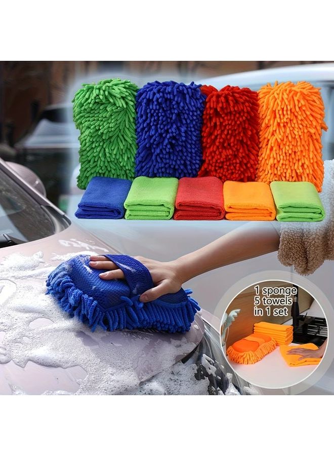 كتلة الإسفنج لغسيل السيارات الأخضر - 4 ألوان للاختيار منها - Image 5