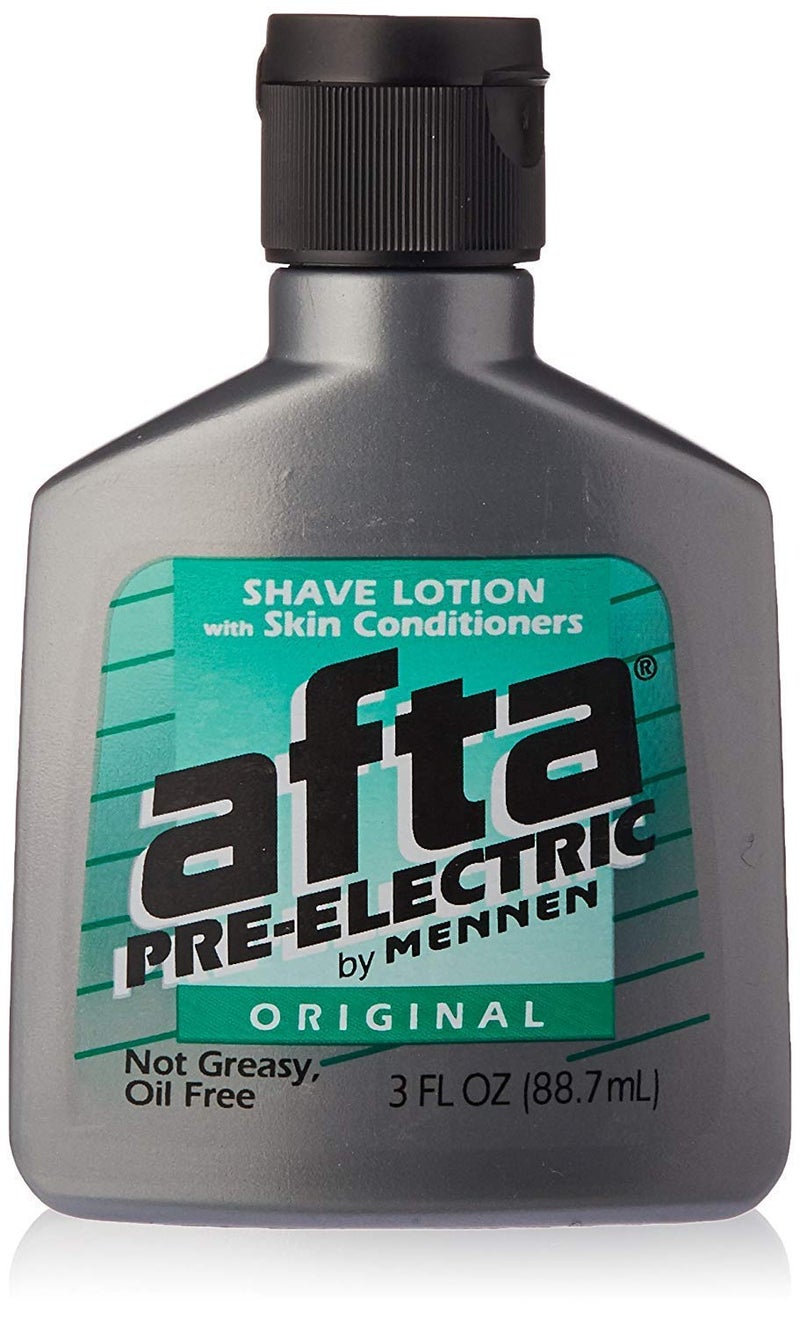 Afta PreElectric Shave Lotion With Skin Conditioners Original 3 oz Pack of 2