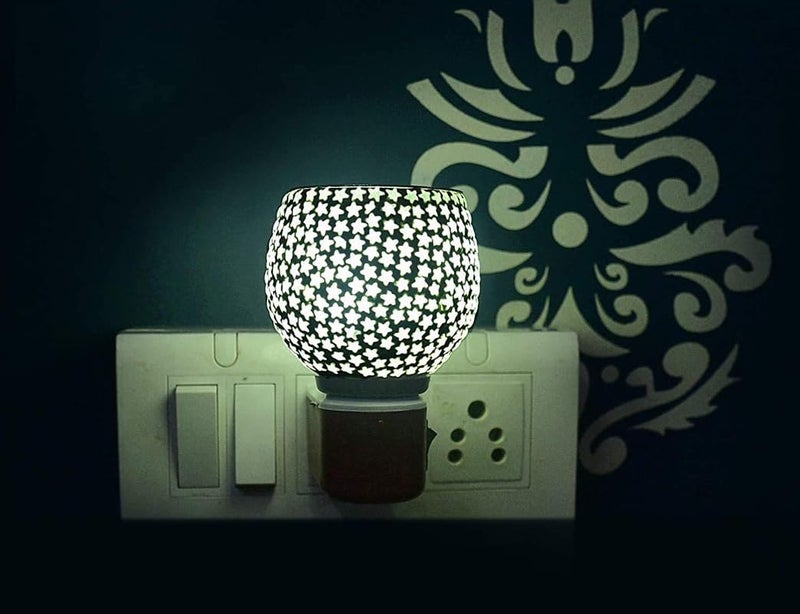 ASHAPURA CREATION ASHAPURA CREATION Ceramic Kapur Dani Electrical Camphor Diffuser Home Fragrance Essential Oil Burner Aroma Night Lamp Pcs1 92Design 