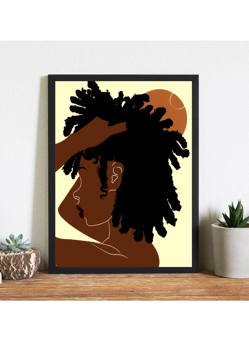 URBANTRANDS Wallart Poster with Frame Multicolour  - Image 1