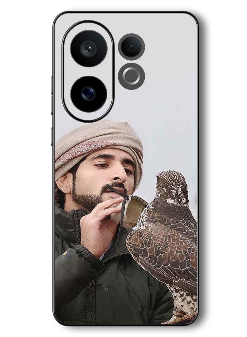 Theodor Case Compatible with Vivo V60 6.77 Inch Protection Shockproof Bumper Cover Sheikh Hamdan Loving His Eagle - Image 1