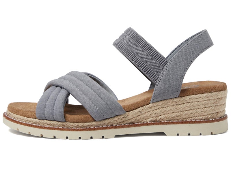 SKECHERS Women's 114685 Sandal, Grey, 6.5 - Image 4