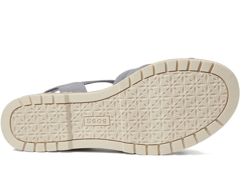 SKECHERS Women's 114685 Sandal, Grey, 6.5 - Image 3
