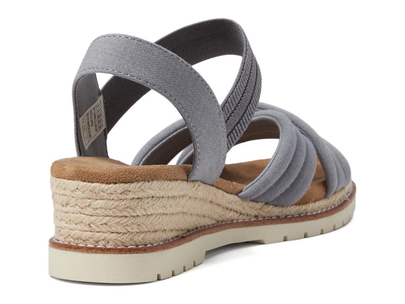 SKECHERS Women's 114685 Sandal, Grey, 6.5 - Image 5