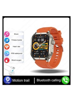 AROAQ Smart Watch Men Women 1.95" Screen Compass GPS Wireless Charging NFC Sport Smart Watch For Android ios 