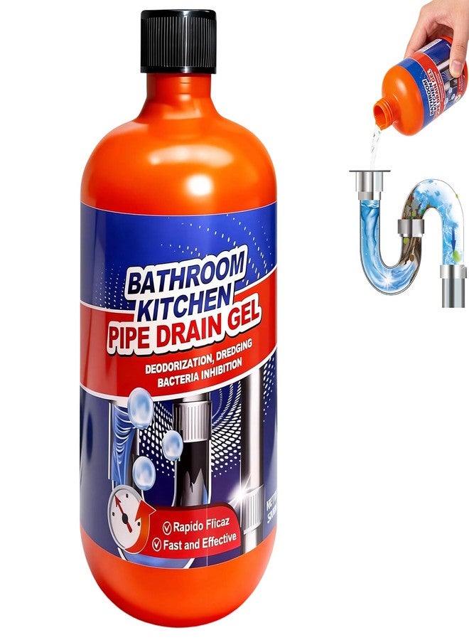 MYSQIHO Pipeline Dredging Agent, Pipe Dredge Drain Cleaner, Drain Opener Cleaner for Shower or Sink Drains, Professional Strength Pipe Build Up Remover (500mL) - Image 1