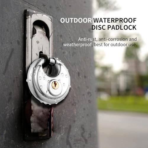 Dartler Lock for Main Door, Gate, Shops & Offices | Heavy-Duty Lock with 3 Keys | SS304 Steel Body | Ultra Technology | Rust-Resistant Silver Finish | High-Security Padlock (Compack Small 70mm) - Image 5