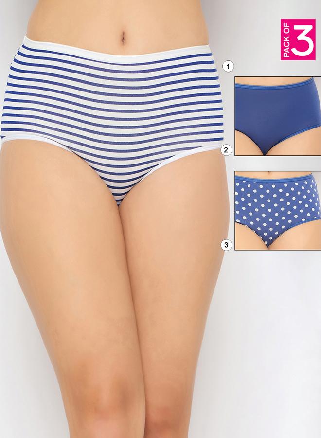 Clovia Set of 3 - High Rise Printed Hipster Panties - Image 1