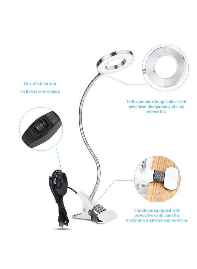 Sonew Makeup Lamp Usb Circle Microblading Lamp Portable Led Clip Desk Light For Permanent Makeup Manicure Lash Extension - Image 3