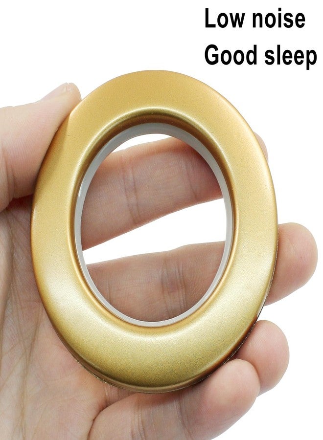 BokWin 8 Pack 1-9/16" (40mm) Inner Diameter Curtain Grommet, Gold Clip on Eyelet Rings Eyelet Curtain Rings - Image 3