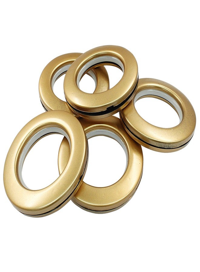 BokWin 8 Pack 1-9/16" (40mm) Inner Diameter Curtain Grommet, Gold Clip on Eyelet Rings Eyelet Curtain Rings - Image 5