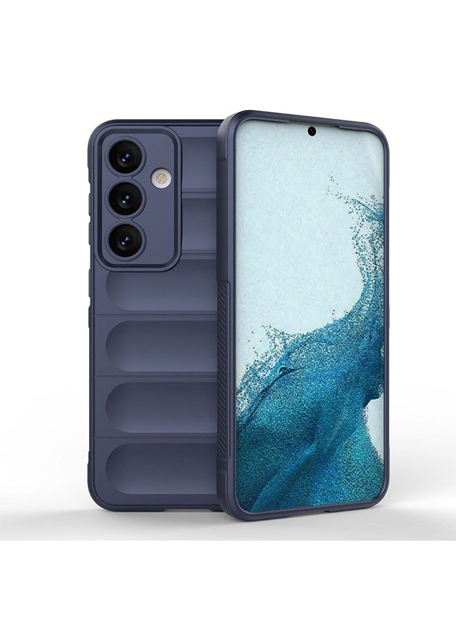 GKK Samsung S24 Case Cover Scratch-Resistant Shock-Absorbing and Anti-Fall Slim Soft and Comfortable Back Cover Compatible with Samsung S24 Skin Sensation TPU Mobile Phone Protective Case (Dark Blue)  - Image 1