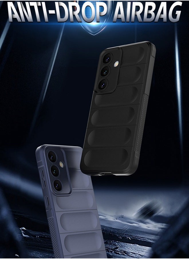 GKK - Samsung S24 Case Cover Scratch-Resistant Shock-Absorbing and Anti-Fall Slim Soft and Comfortable Back Cover Compatible with Samsung S24 Skin Sensation TPU Mobile Phone Protective Case (Dark Blue) - Image 1