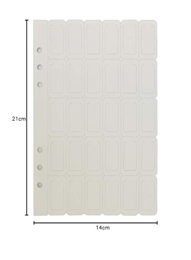 Zelten Binder Index PP & Paper Dividers for 8.5 inch/6 inch A5/A6 6-Holes Cover Ring Binder (Bookmark, A5/21cm*15cm/8.5 Inch) - Image 3