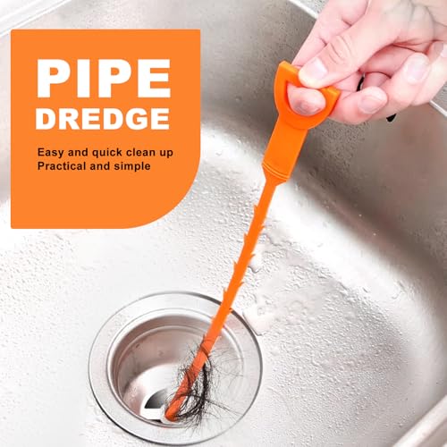 QUIUMES Drain Clog Remover, Effective Drain Snake Hair Drain Clog Remover, Ideal Drain Cleaner For Sinks, Showers, And Tubs - Flexible And Durable 6Pack 20inch Length For Easy Use. - Image 3