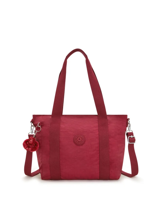 كيبلينغ Asseni S Funky Red Small Tote