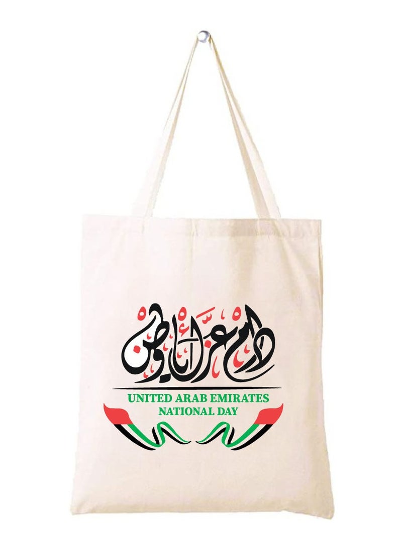 UAE National Day Printed Canvas Cotton Bags-Reusable Bags - Image 1