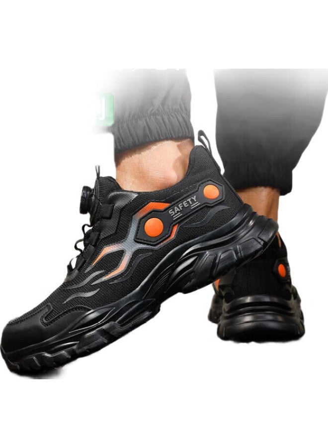 Jingtu Men'S Steel Toe Safety Shoes Anti-Smashing Anti-Piercing Breathable Odor-Resistant Ultra-Light Work Site Safety Shoes F115 Size 41 - Image 3