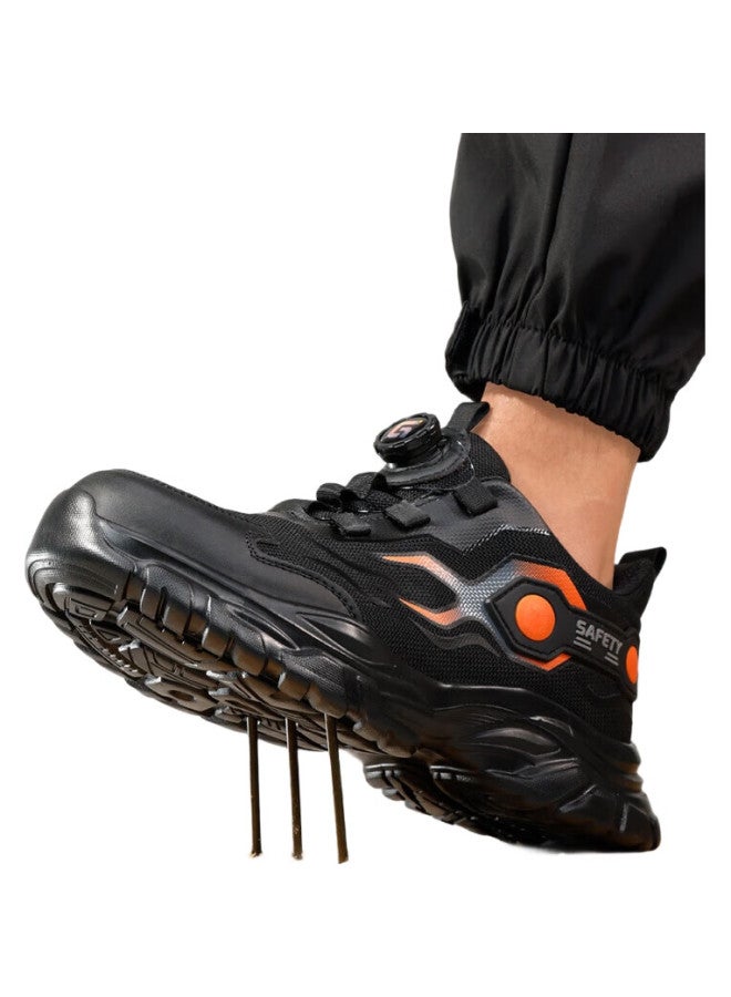 Jingtu Men'S Steel Toe Safety Shoes Anti-Smashing Anti-Piercing Breathable Odor-Resistant Ultra-Light Work Site Safety Shoes F115 Size 41 - Image 1