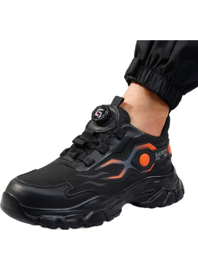 Jingtu Men'S Steel Toe Safety Shoes Anti-Smashing Anti-Piercing Breathable Odor-Resistant Ultra-Light Work Site Safety Shoes F115 Size 41 - Image 2