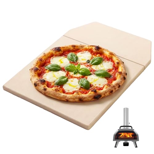 BMMXBI Pizza Stone Replacement for Ooni Karu 16 Multi-Fuel Pizza Oven, Heavy Duty Cordierite Grill Plate Accessories Pizza Baking Stone for Oven/Grill, Thermal Shock Resistant Pizza Stone for Oven - Image 1