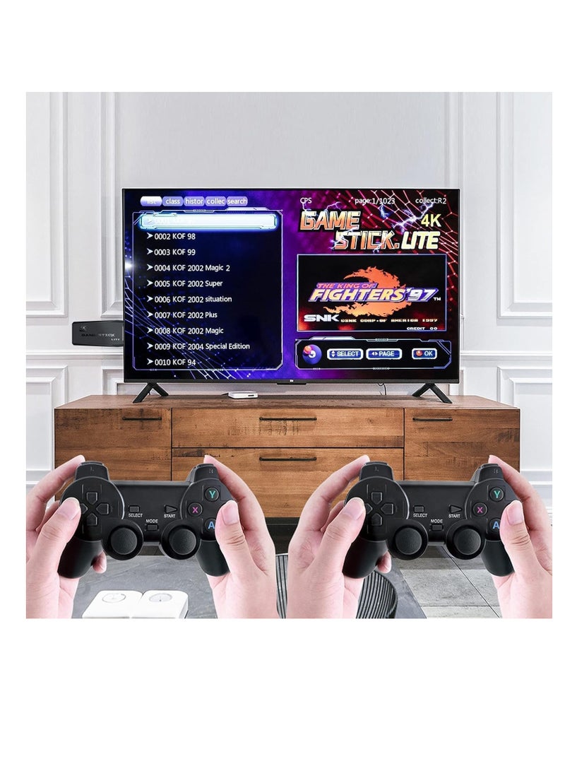 Wireless Retro Game Console, Plug and Play Video Game Stick Built in 10000+ Games,9 Classic Emulators, 4K High Definition HDMI Output for TV with Dual 2.4G Wireless Controllers(64G) - Image 2