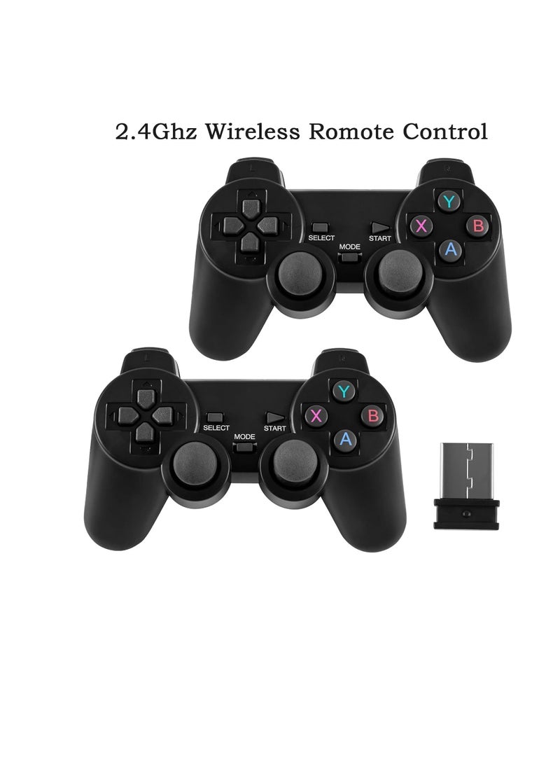 Wireless Retro Game Console, Plug and Play Video Game Stick Built in 10000+ Games,9 Classic Emulators, 4K High Definition HDMI Output for TV with Dual 2.4G Wireless Controllers(64G) - Image 3