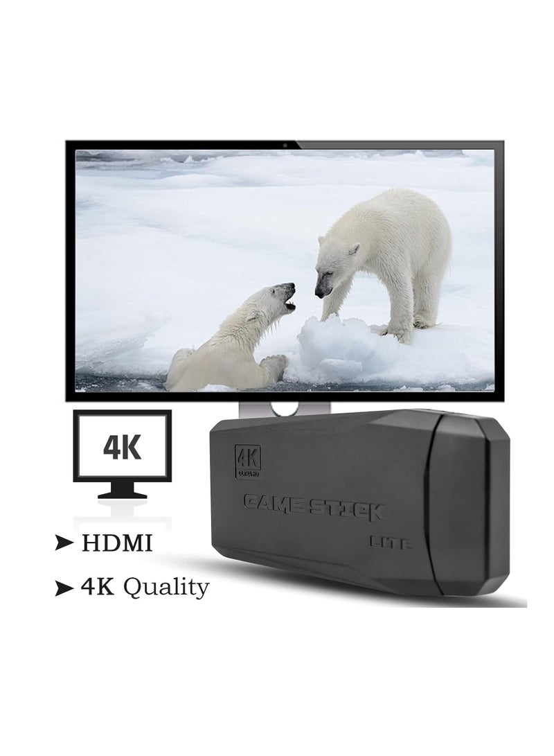 Wireless Retro Game Console, Plug and Play Video Game Stick Built in 10000+ Games,9 Classic Emulators, 4K High Definition HDMI Output for TV with Dual 2.4G Wireless Controllers(64G) - Image 4