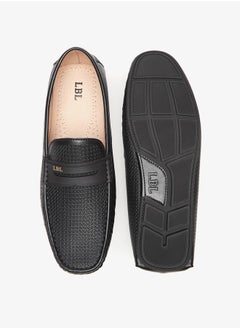 LBL by Shoexpress Men's Textured Slip-On Moccasins  - Image 4
