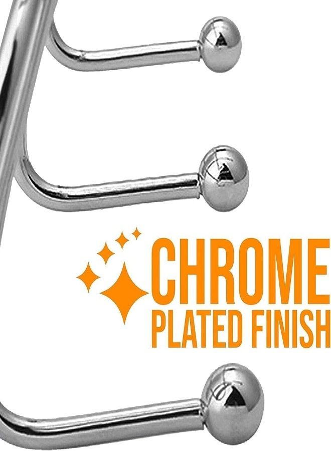 Door Hanger, 6 Hooks Over the Door Hanger, Best Hanger for Hanging Towels and Men's and Women's Clothes - Image 5