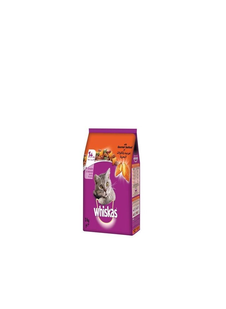 Whiskas Adult Gourmet Sea Food Dry Cat Food - 3KG