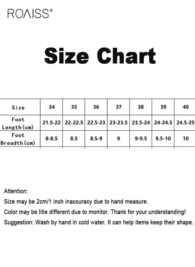 رويس أحذية أنيقة للسيدات، أحذية رياضية منخفضة للسيدات، أحذية رياضية خفيفة الوزن ومسامية مع جزء علوي شبكي ونعل سميك مانع للانزلاق، مناسبة للارتداء اليومي والأنشطة الخارجية - Image 2
