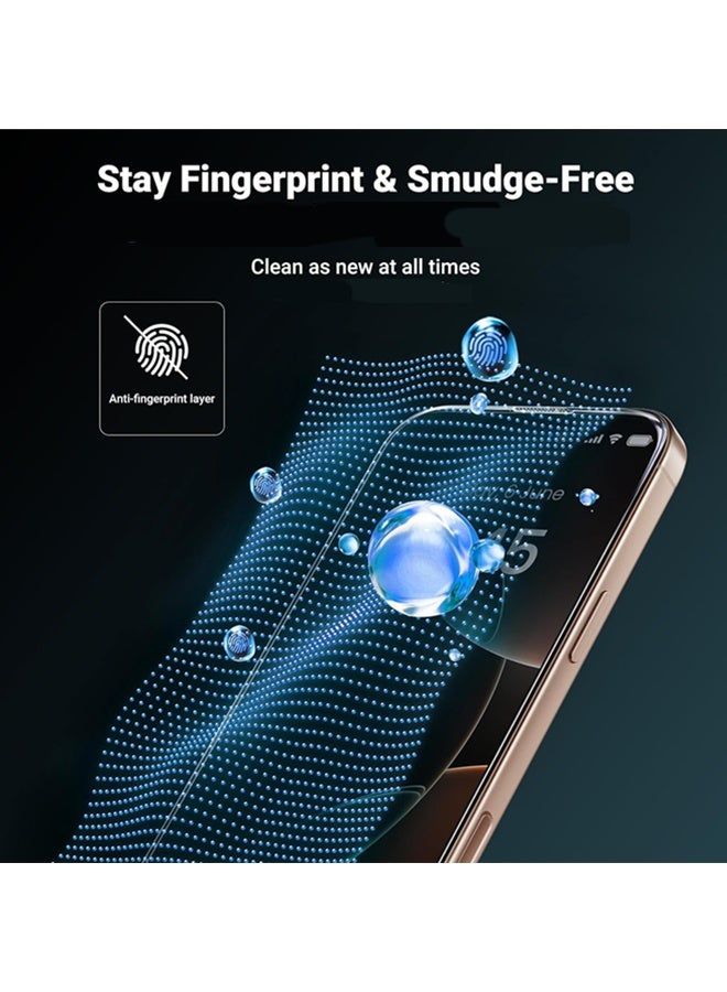 X-level 4 in 1 iPhone 16 Pro Max 9H Tempered Glass Screen Protector Shatterproof & Camera Lens Film, Ultra-Clear & Anti-Scratch Shockproof, Full coverage Anti-Fingerprint, Case Friendly, Easy Installation and Screen Protector Accessorie, Clear  - Image 5
