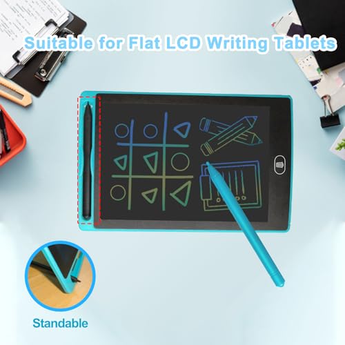 Yemotopro Replacement Stylus Drawing Pen for LCD Writing Tablets with 6 Elastic Lanyards Colorful Stylus Pen for Kids Drawing Tablet Compatible with Boogie Board Pen for LCD Drawing Pad for Kids 4.8" 6 PCS - Image 4