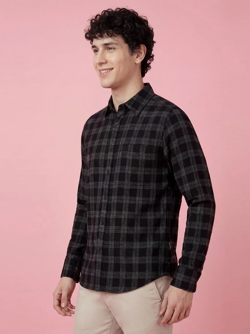 Being Human Men Tartan Checks Checked Casual Shirt
