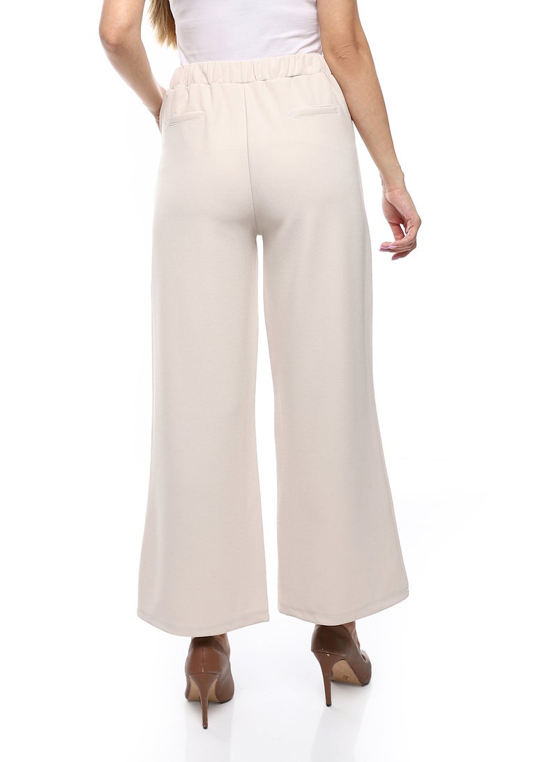 مستر.جو أزرار زخرفية من السيد جو تنزلق على بنطلون رسمي - بيج - Image 3