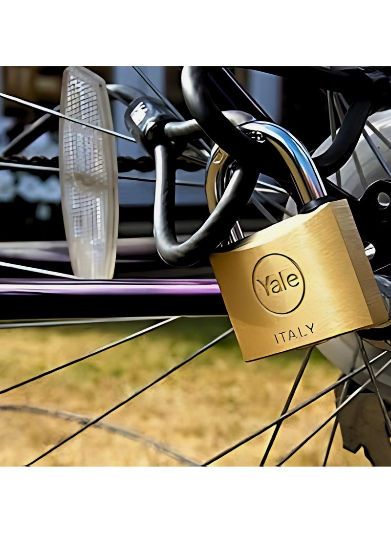 Yale 110 Series Brass Padlock 25mm  - Image 5