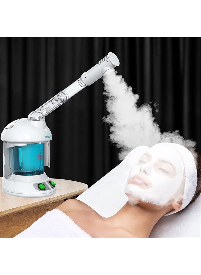 DENFANY - Hair Steamer, 2 in 1 Hair and Face Steamer for Natural Hair with UV Ozone, Face Steamer Hair Humidifier Moisturising Hydration System Sprayer for Personal Care Use at Home and Salon - Image 1