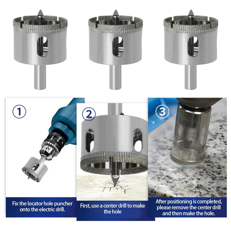 28mm Professional Diamond Hole Cutter for Glass Marble with Chip Removal Technology - Image 5