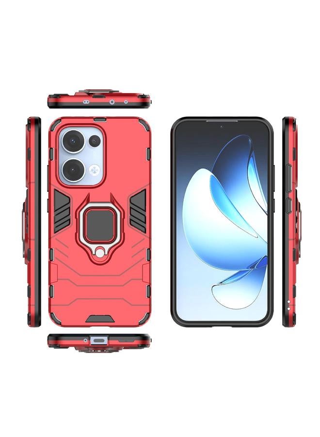 S-TOP Case For OPPO Reno13 5G Global Magnetic Ring Holder PC + TPU Phone Case - Image 3