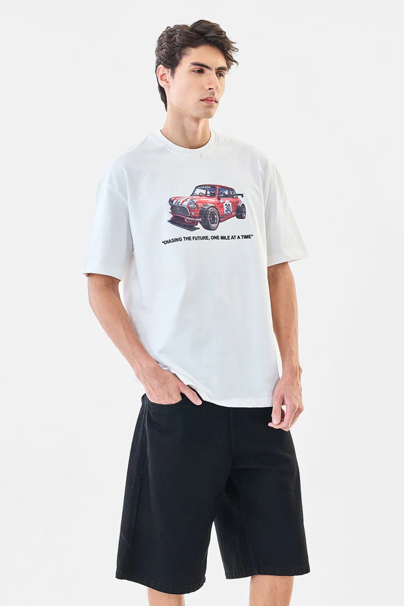 SNITCH Oversized Graphic 100% Cotton T-Shirt