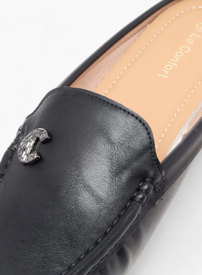 Le Confort Women Logo Embellished Slip-On Loafers