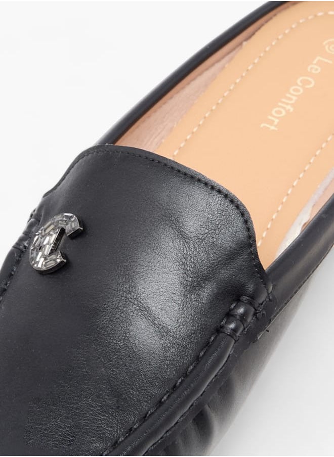 Le Confort Women Logo Embellished Slip-On Loafers  - Image 4